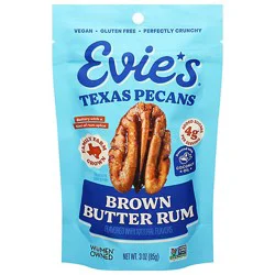 Evies Pecans Roasted Brown Butter Rum 3oz - 3 Oz