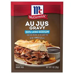 Mccormick Au Jus Gravy Seasoning Mix 30 Percent Less Sodium 1 Oz - 1 Oz