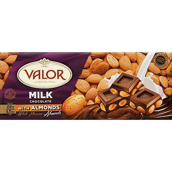 slide 1 of 1, Valor Milk Choc W/whole Almonds - .88 Oz, 0.88 oz