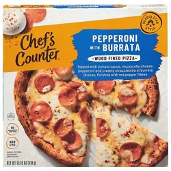 Chefs Counter Pizza Wood Fired Pepperoni Burrata - 15.45 Oz