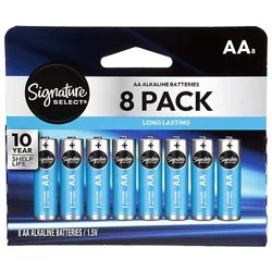 Signature Select Batteries Aa 8 Ct - 8 Ct