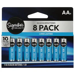 Signature Select Batteries Aa 8 Ct - 8 Ct