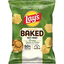 Lays Baked Roasted Garlic & Herb 6.25oz - 6.25 Oz