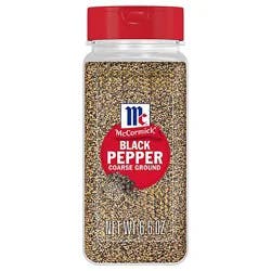 Mccormick Pepper Black Coarse Ground 6.5 Oz - 6.5 Oz