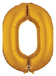 Mylar 0 Balloon - Each
