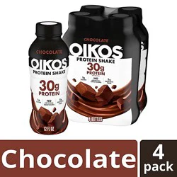 Oikos Chocolate Protein Shakes - 4 - 12 Fl. Oz.