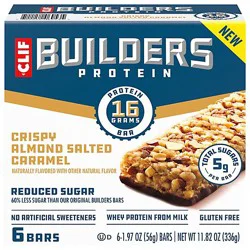 Clif Builders Crspy Almd Sltd Caramel Ls - 11.82oz