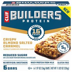 Clif Builders Crspy Almd Sltd Caramel Ls - 11.82oz