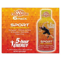 5 Hour Energy Pre Workout Vital Orange 6-1.93fz - 6-1.93f