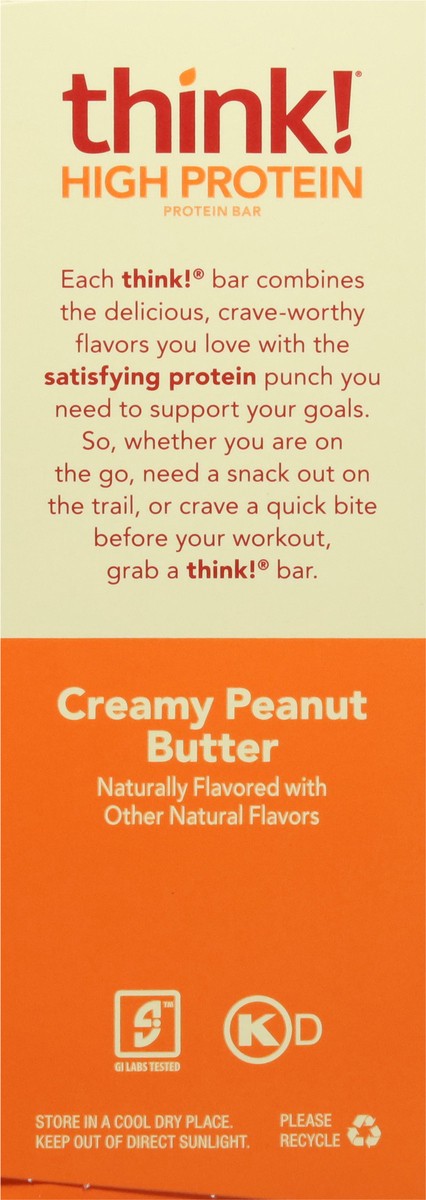 slide 4 of 15, Think High Protein Creamy Peanut Butter - 12-2.1o, 12 ct; 2.1o