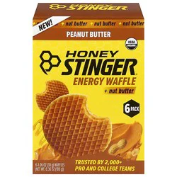 Honey Stinger Peanut Butter Waffle 6-1.06 Oz - 6-1.06 Oz