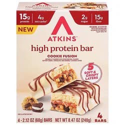 Atkins Layered Bars Cookie Fusion - 4-2.12o