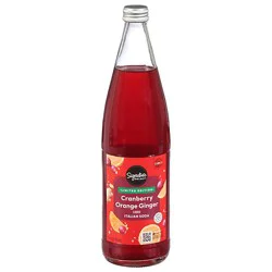 Signature Select Cranberry Orange Ginger Italian Soda 750ml - 750 Ml