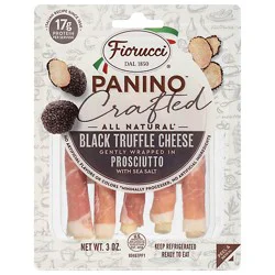 Fiorucci All Natural Black Truffle Cheese Prosciutto Crafted Panino - 3 Oz