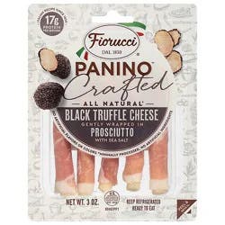 Fiorucci All Natural Black Truffle Cheese Prosciutto Crafted Panino - 3 Oz