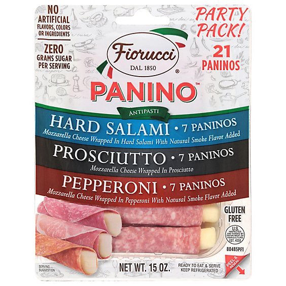 slide 1 of 1, Fiorucci Panino Party Assortment Pack Salami Pepperoni & Prosciutto - 15 Oz, 15 oz