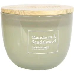Overjoyed Boutique Rounded Candle Mandarin & Sandalwood - Each
