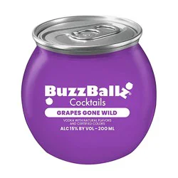 Buzzballz Grape Cocktails 200ml 30 Proof - 200 Ml