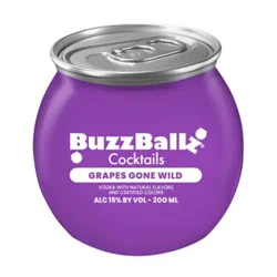Buzzballz Grape Cocktails 200ml 30 Proof - 200 Ml