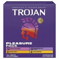 Trojan Condom Pleasure Pack 36ct - 36 Ct