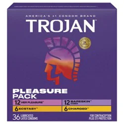 Trojan Condom Pleasure Pack 36ct - 36 Ct
