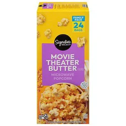 Signature Select Popcorn Microwave Movie Theater Butter 24-3.21 Oz - 24-3.21 Oz
