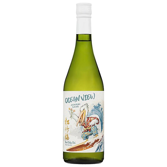 slide 1 of 1, Sho Chiku Bai Sake Jun Oceanview Wine - 750 Ml, 750 ml