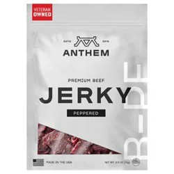 Anthem Beef Jerky Peppered 2.5oz - 2.5 Oz