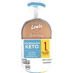 Lewis Bake Shop Better Way Sourdough Keto Burger Buns - 7.5 Oz