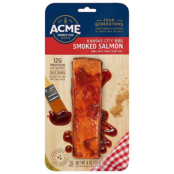 slide 1 of 1, Kansas City Bbq Smoked Salmon 4 Oz - 4 Oz, 4 oz