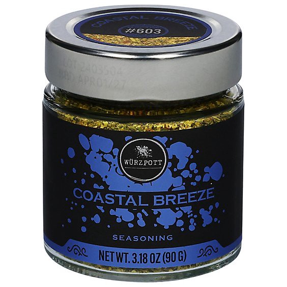 slide 1 of 1, Wurzpott Seasonings Coastal Breeze - 3.18 Oz, 3.18 oz