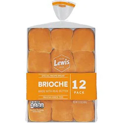 Lewis Bake Shop Brioche Dinner Rolls 12 Count - 12 Oz