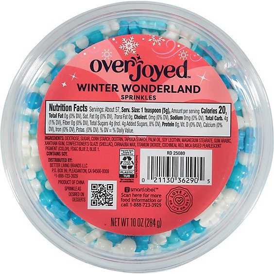 slide 1 of 1, Overjoyed Sprinkles Winter Wonderland Tub 10 Oz - 10 Oz, 10 oz