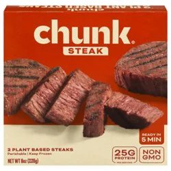 Chunk Foods Steaks Plant Based 2pk - 8 Oz