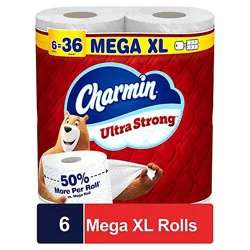 Charmin Ultra Strong Bath Tissue 6mr Xl - 6 Rl