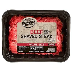 Demakes Bros Beef Shaved Steak 20 Oz - 20 Oz