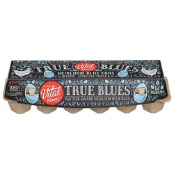 Vital Farms Eggs Pasture Raised Medium Heirloom Blue - 1 Dz