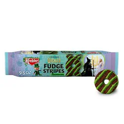 Limited Edition Keebler Wicked Fudge Stripes Chocolatey Mint Fudge Cookies - 9.5 Oz