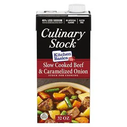 Kitchen Basics Slow Cooked Beef And Onion Culinary Stock - 32 Oz