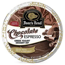 Boars Head Chocolate Espresso Greek Yogurt Dessert Dip - 12 Oz