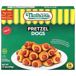 Nathan's Mini Pretzel Dog - 17.5 Oz