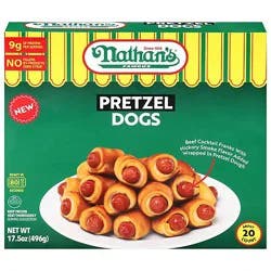 Nathan's Mini Pretzel Dog - 17.5 Oz