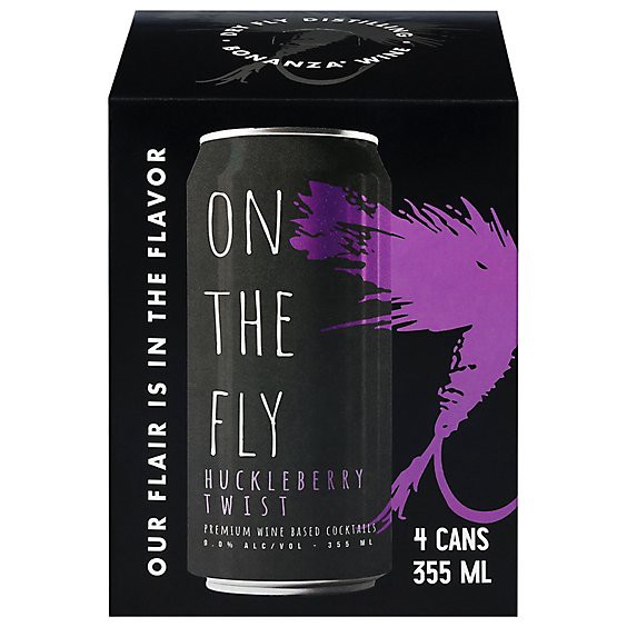 slide 1 of 1, Dry Fly Distilling Huckleberry Twist - 4-12 Fz, 4 ct; 12 fl oz