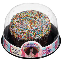 Crumbs Colossal Chocolate Birthday Cake Cupcake - 60 Oz