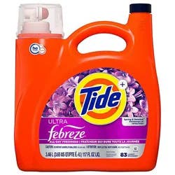 Tide He Liquid Detergent Plus Febreze Spring & Renewal - 117 Fl. Oz.