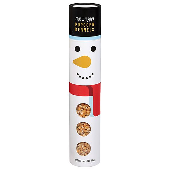 slide 1 of 1, Wab Popcorn Kernels Tube Snowman - Ea, 1 ct