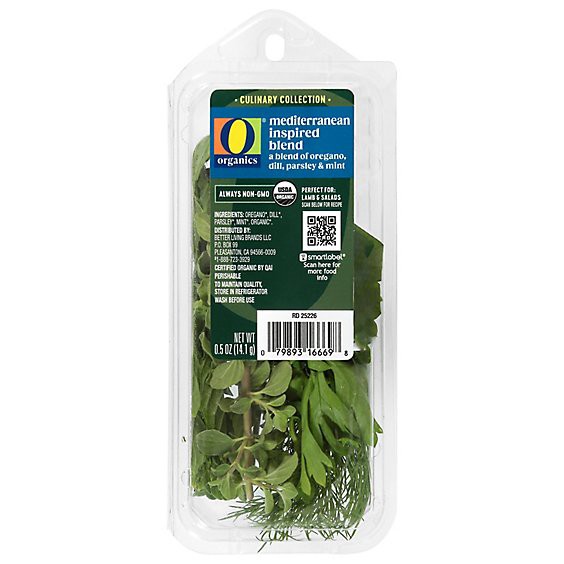 slide 1 of 1, O Organic Herb Blend Cc Meditrnean Inspired 0.5oz - .5 Oz, 0.5 oz