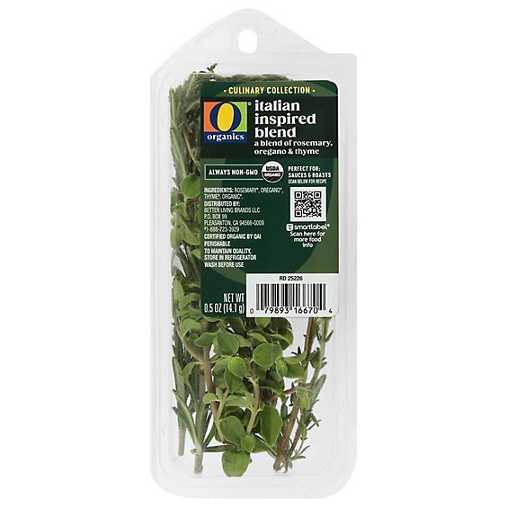 slide 1 of 1, O Organic Herb Blend Cc Italian Inspired 0.5oz - .5 Oz, 0.5 oz