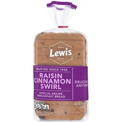Lewis Bake Shop Raisin Cinnamon Swirl Bread - 16 Oz