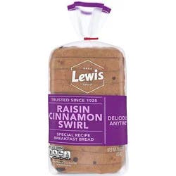 Lewis Bake Shop Raisin Cinnamon Swirl Bread - 16 Oz